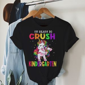 Back To School I’m Ready Crush Kindergarten Dabbing Unicorn T-Shirt 2