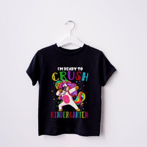 Im Ready To Crush Kindergarten Dabbing Unicorn Back to School T Shirt b 2