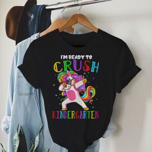 Back To School I’m Ready Crush Kindergarten Dabbing Unicorn T-Shirt 3