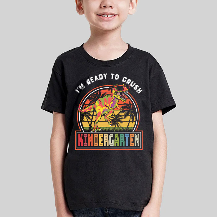 Im-Ready-To-Crush-Kindergarten-Dinosaur-T-Rex-Back-To-School-T-Shirt-1 Im Ready To Crush Kindergarten Dinosaur T Rex Back To School T Shirt 1
