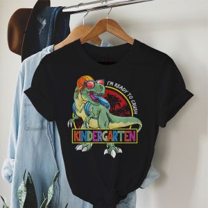 Back To School Gifts Crush Kindergarten Dinosaur T Rex T-Shirt 2