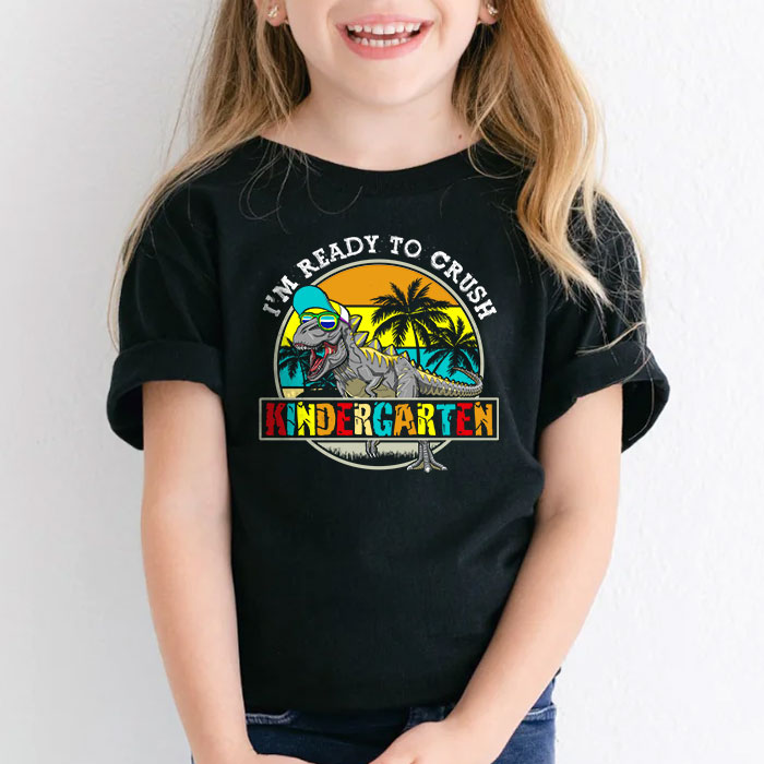 Im-Ready-To-Crush-Kindergarten-Dinosaur-T-Rex-Back-To-School-T-Shirt-c-2 Im Ready To Crush Kindergarten Dinosaur T Rex Back To School T Shirt c 2