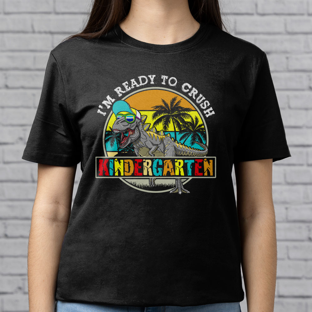 Im-Ready-To-Crush-Kindergarten-Dinosaur-T-Rex-Back-To-School-T-Shirt-c-5 Im Ready To Crush Kindergarten Dinosaur T Rex Back To School T Shirt c 5