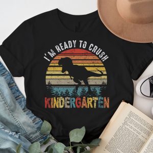Back To School Gifts Crush Kindergarten Dinosaur T Rex T-Shirt 4 3 Im Ready To Crush Kindergarten Dinosaur T Rex Back To School T Shirt d 3