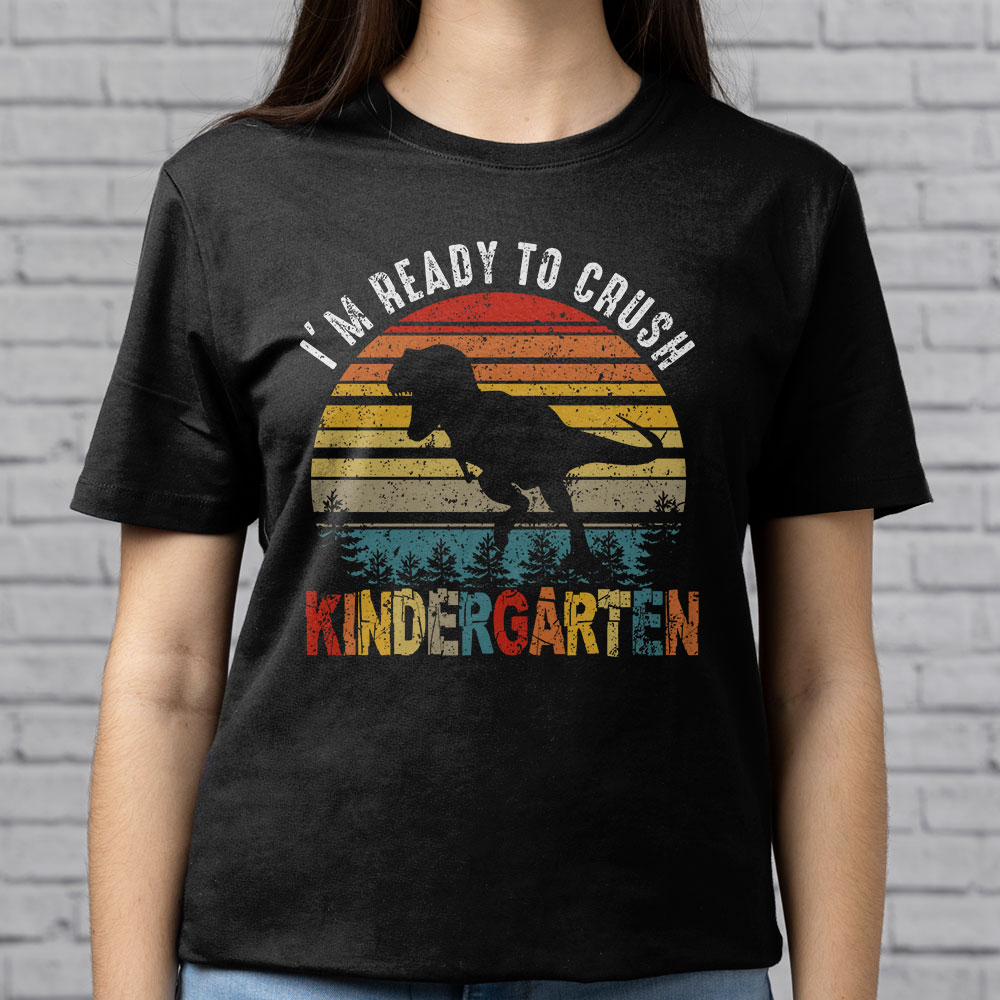 Im-Ready-To-Crush-Kindergarten-Dinosaur-T-Rex-Back-To-School-T-Shirt-d-5 Im Ready To Crush Kindergarten Dinosaur T Rex Back To School T Shirt d 5