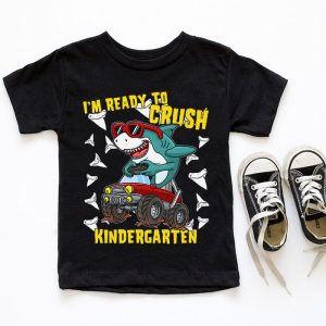 Im Ready To Crush Kindergarten Shark Back to School for Boy T Shirt 1 4
