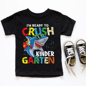 Im Ready To Crush Kindergarten Shark Back to School for Boy T Shirt 2 4