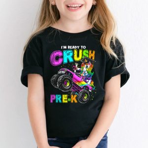 Back To School I'm Ready Crush Pre-K Unicorn Truck T-Shirt 2 2 Im Ready To Crush Pre K Monster Truck Unicorn Girl Kids T Shirt 2 2