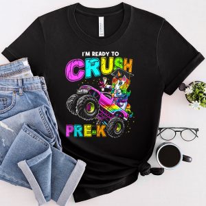 Back To School I’m Ready Crush Pre-K Unicorn Truck T-Shirt 2