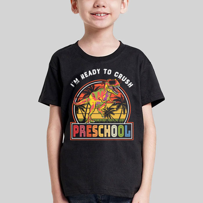 Im-Ready-To-Crush-Preschool-Dinosaur-T-Rex-Back-To-School-T-Shirt-1 Im Ready To Crush Preschool Dinosaur T Rex Back To School T Shirt 1