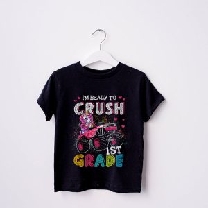 Im Ready to Crush 1st Grade Unicorn Monster Truck Girls T Shirt 3