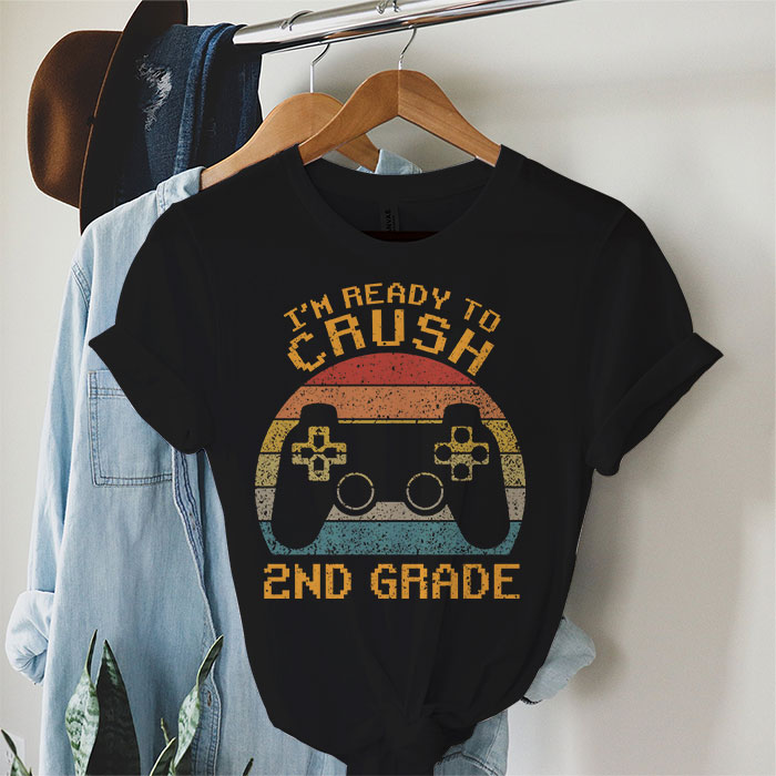 Im-Ready-to-Crush-2nd-Grade-Back-to-School-Video-Game-Boys-T-Shirt-1 I'm Ready to Crush 2nd Grade Back to School Video Game Boys T-Shirt 1