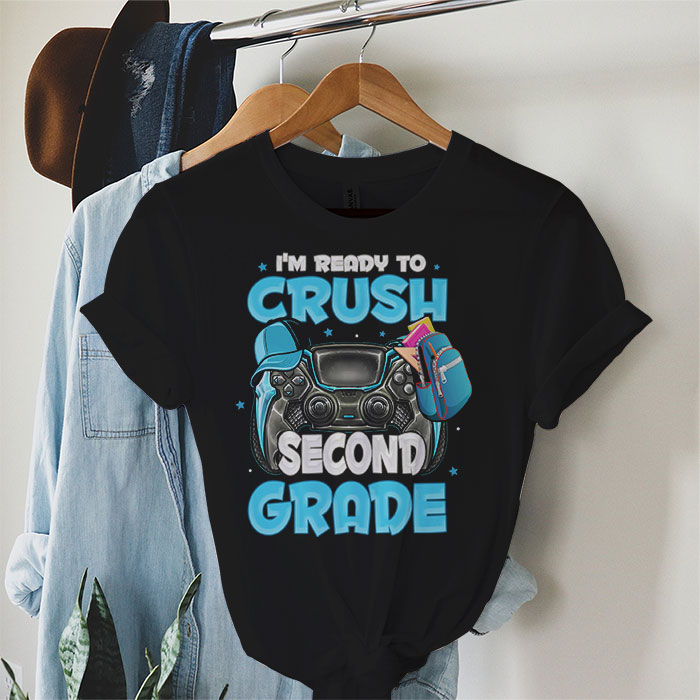 Im-Ready-to-Crush-2nd-Grade-Back-to-School-Video-Game-Boys-T-Shirt-3 I'm Ready to Crush 2nd Grade Back to School Video Game Boys T-Shirt 3
