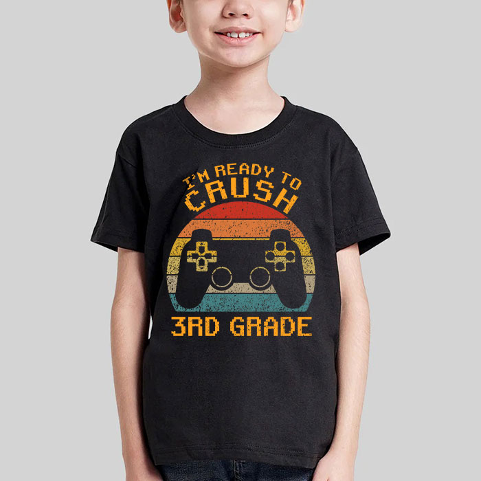 Im-Ready-to-Crush-3rd-Grade-Back-to-School-Video-Game-Boys-T-Shirt-1-1 Im Ready to Crush 3rd Grade Back to School Video Game Boys T Shirt 1 1