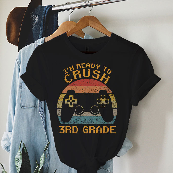 Im-Ready-to-Crush-3rd-Grade-Back-to-School-Video-Game-Boys-T-Shirt-1 I'm Ready to Crush 3rd Grade Back to School Video Game Boys T-Shirt 1
