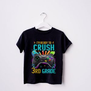 Back To School Gifts Crush 3rd Grade Video Game Boys T-Shirt 2 3 Im Ready to Crush 3rd Grade Back to School Video Game Boys T Shirt 2 3