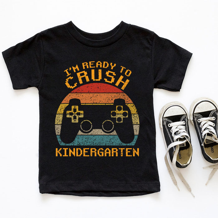 Im-Ready-to-Crush-Kindergarten-Back-to-School-Video-Game-Boys-T-Shirt-1-4 Im Ready to Crush Kindergarten Back to School Video Game Boys T Shirt 1 4