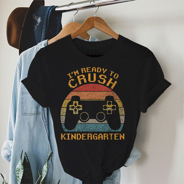 Im-Ready-to-Crush-Kindergarten-Back-to-School-Video-Game-Boys-T-Shirt-1 I'm Ready to Crush Kindergarten Back to School Video Game Boys T-Shirt 1