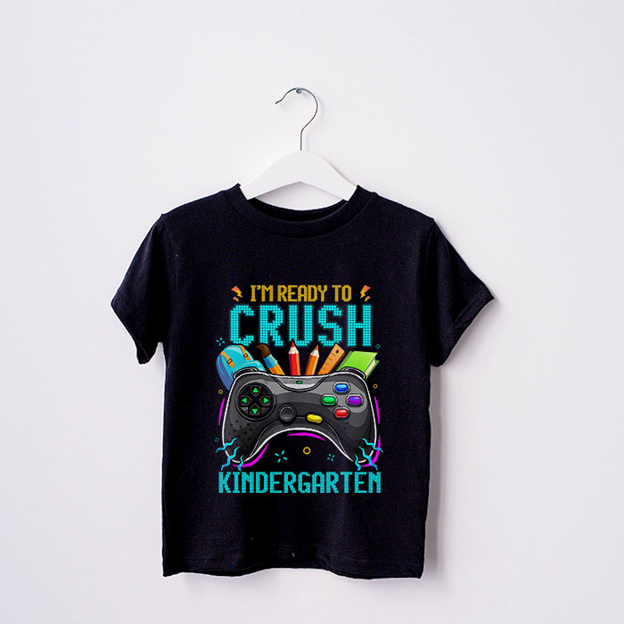 Im-Ready-to-Crush-Kindergarten-Back-to-School-Video-Game-Boys-T-Shirt-2-3 Im Ready to Crush Kindergarten Back to School Video Game Boys T Shirt 2 3