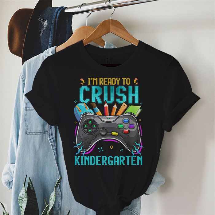 Im-Ready-to-Crush-Kindergarten-Back-to-School-Video-Game-Boys-T-Shirt-2 I'm Ready to Crush Kindergarten Back to School Video Game Boys T-Shirt 2