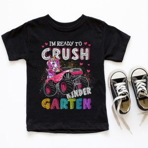 Im Ready to Crush Kindergarten Unicorn Monster Truck Girls T Shirt 4