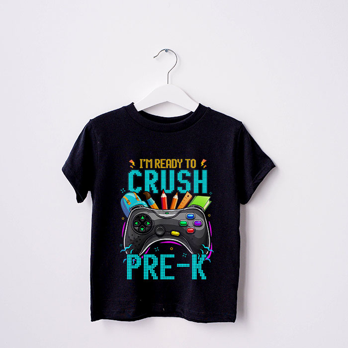 Im-Ready-to-Crush-Pre-K-Back-to-School-Video-Game-Boys-T-Shirt-2-3 Im Ready to Crush Pre K Back to School Video Game Boys T Shirt 2 3
