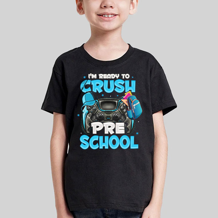 Im-Ready-to-Crush-Pre-K-Back-to-School-Video-Game-Boys-T-Shirt-3-1 Im Ready to Crush Pre K Back to School Video Game Boys T Shirt 3 1