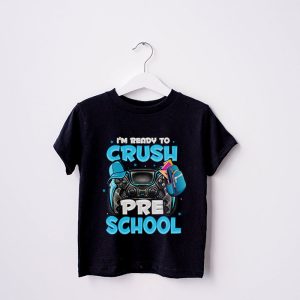 Back To School Gifts Crush Preschool Video Game Boys T-Shirt 2 3 Im Ready to Crush Pre K Back to School Video Game Boys T Shirt 3 3