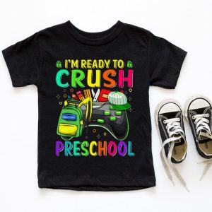 Back To School Gifts Crush Preschool Video Game Boys T-Shirt 3 4 Im Ready to Crush Pre K Back to School Video Game Boys T Shirt 4 4