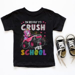 Im Ready to Crush Preschool Unicorn Monster Truck Girls T Shirt 4