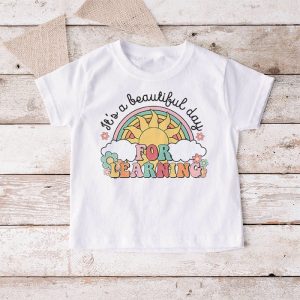 Its Beautiful Day For Learning Retro Teacher Students Women T Shirt 1 4