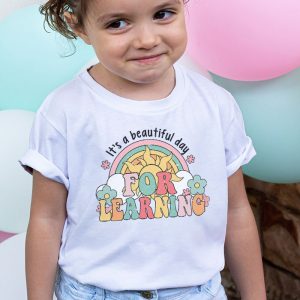 Its Beautiful Day For Learning Retro Teacher Students Women T Shirt 2 2