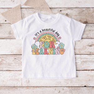 Its Beautiful Day For Learning Retro Teacher Students Women T Shirt 2 4