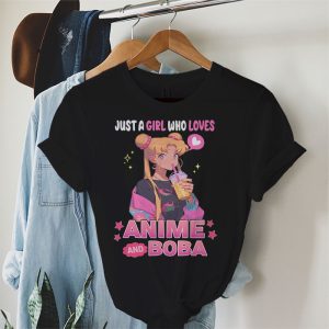 Just A Girl Who Loves Anime And Boba Tea Lover Girls Teen T Shirt 2 2