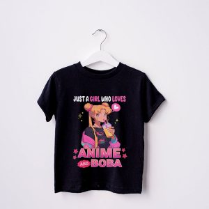 Just A Girl Who Loves Anime And Boba Tea Lover Girls Teen T Shirt 4 2