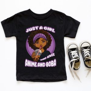 Just A Girl Who Loves Anime And Boba Tea Lover Girls Teen T Shirt 6 1