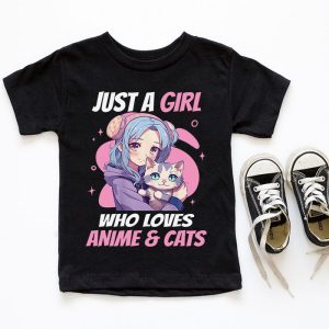 Just A Girl Who Loves Anime Cats Cute Gifts for Teen Girls T Shirt 6 1