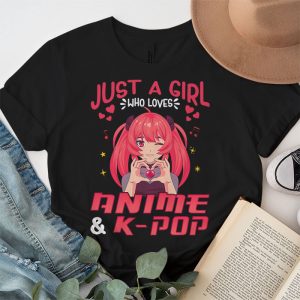 Just A Girl Who Really Loves Anime K pop South Korean Manga T Shirt 2 3