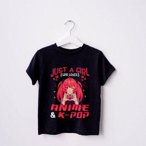 Just A Girl Who Really Loves Anime K pop South Korean Manga T Shirt 3 3