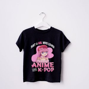 Just A Girl Who Really Loves Anime K pop South Korean Manga T Shirt 3 4