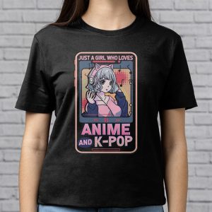 Just A Girl Who Really Loves Anime K pop South Korean Manga T Shirt 5 1