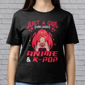 Just A Girl Who Really Loves Anime K pop South Korean Manga T Shirt 5 3