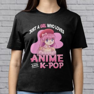 Just A Girl Who Really Loves Anime K pop South Korean Manga T Shirt 5 4