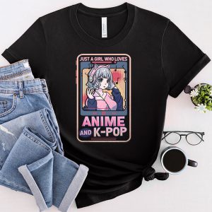 Just A Girl Who Really Loves Anime K-pop South Korean Manga T-Shirt