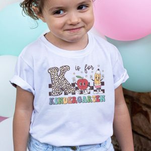 K Is For Kindergarten Teacher Retro Back to School Student T Shirt 1 2