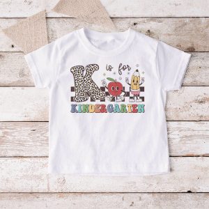 K Is For Kindergarten Teacher Retro Back to School Student T Shirt 1 4