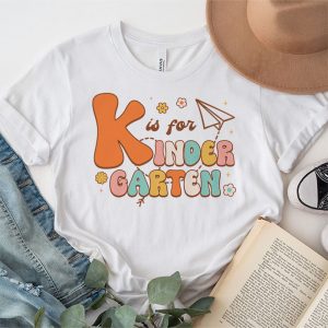 K Is For Kindergarten Teacher Retro Back to School Student T Shirt 2 3