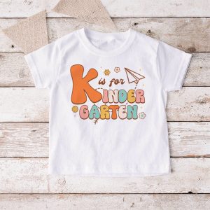 K Is For Kindergarten Teacher Retro Back to School Student T Shirt 2 4