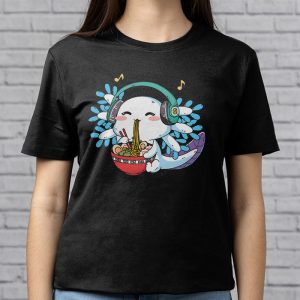 Kawaii Axolotl Eating Ramen Noodles Anime Gift Girls Teens T Shirt 1.1 4