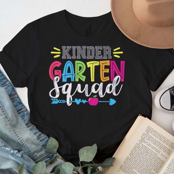 Kindergarten Squad First Teacher Student Team Back To School T Shirt 2